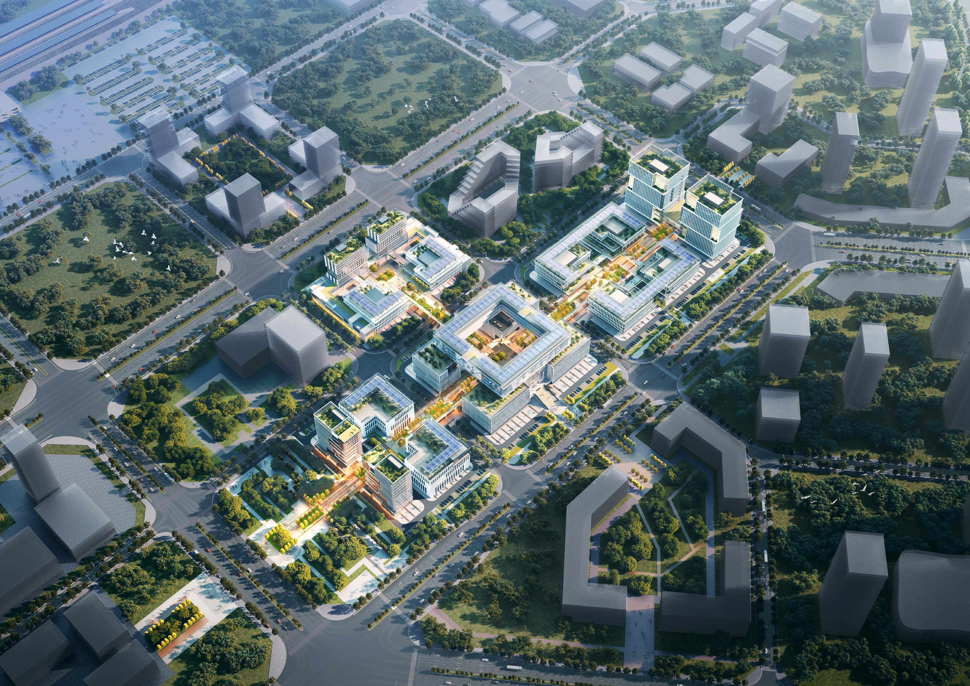 [西安]沣东创智园总体规划及建筑投标方案